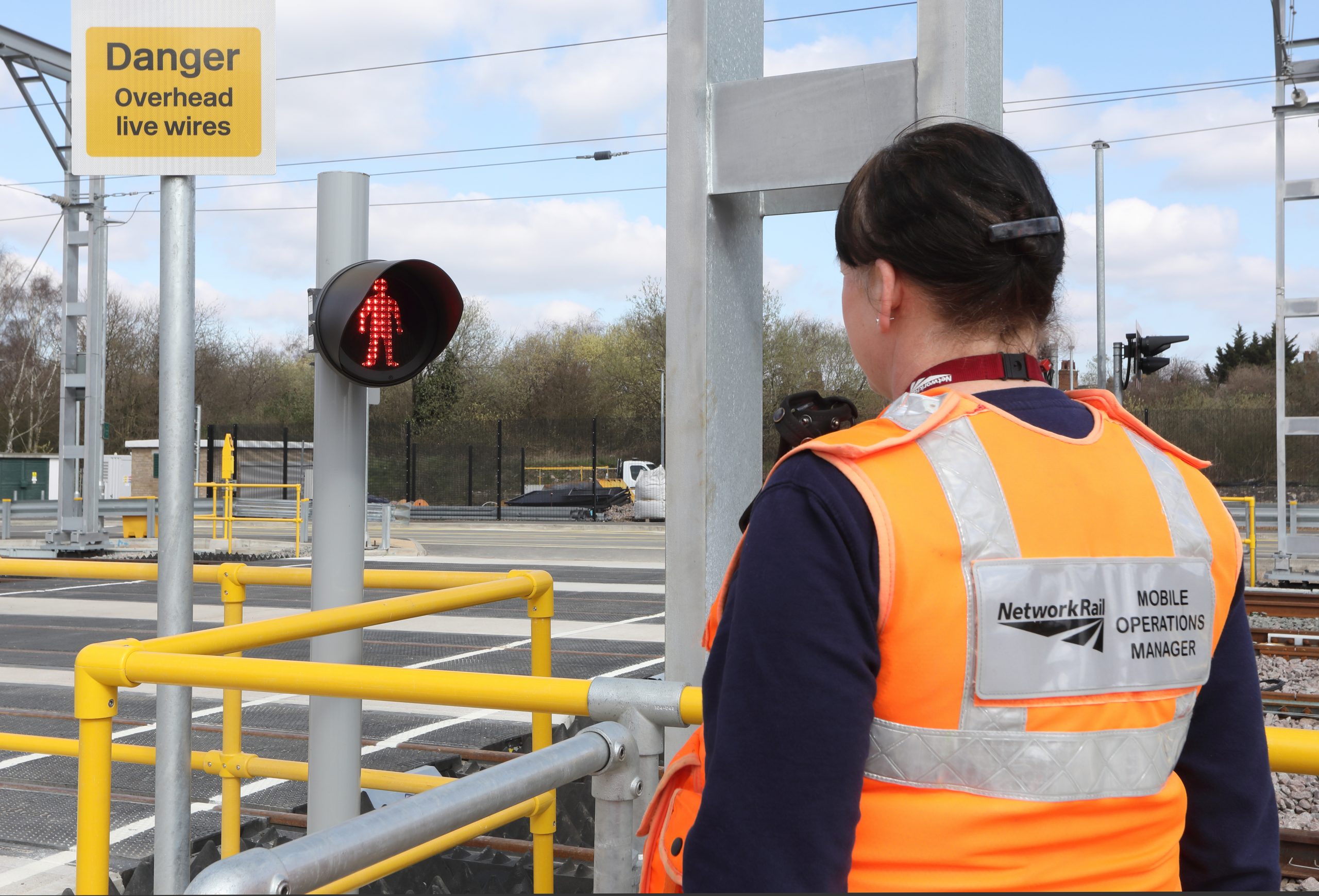 Brent Cross West March 2021 lxxxi New level crossing Network Rail Mobile operations manager Michelle Gull