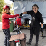 bike fixer and lady