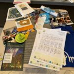 items scattered on a table