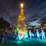 a big christmas tree