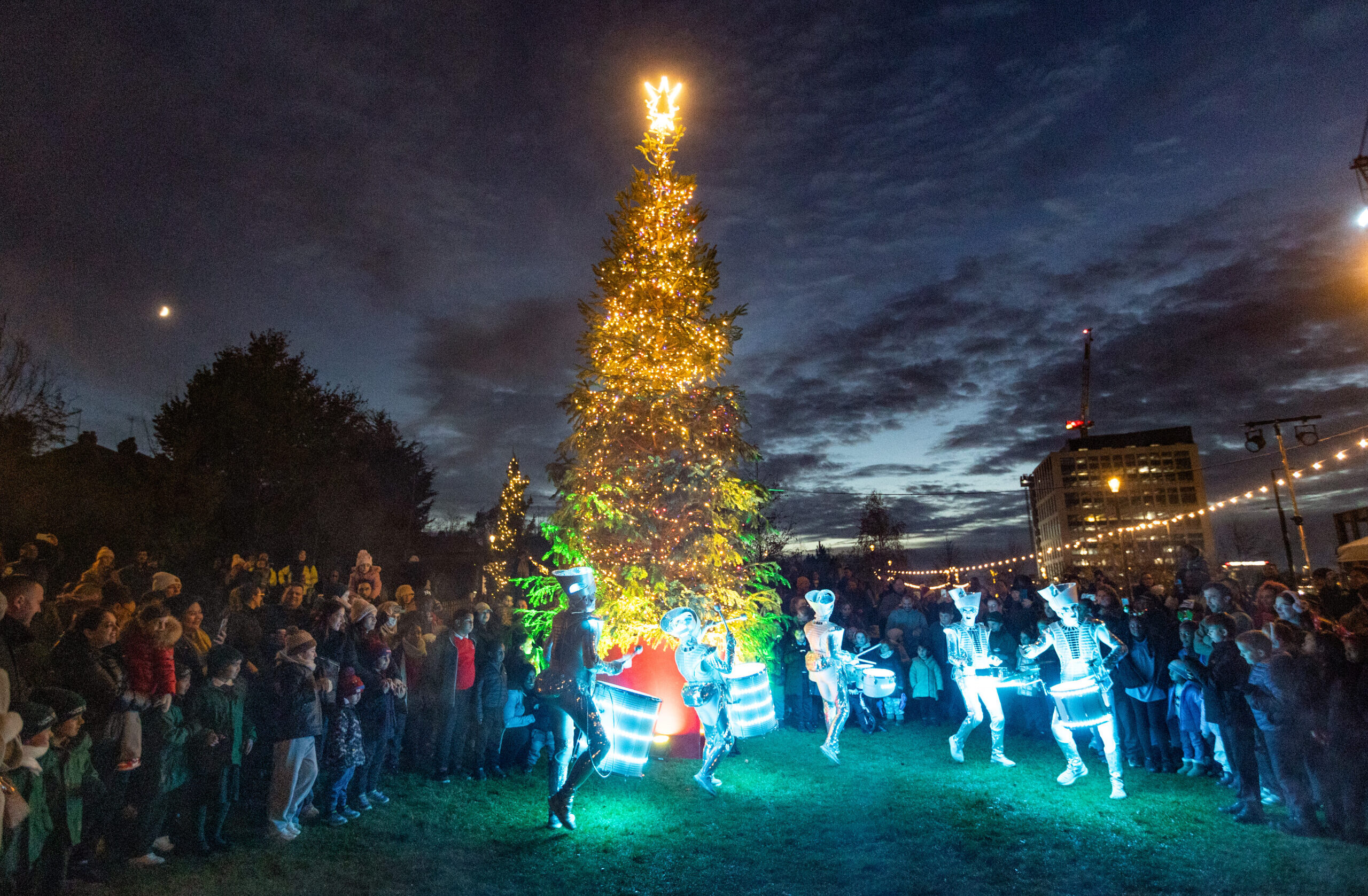 a big christmas tree