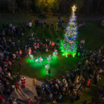 people celebrating in a park