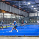 someone plying padel