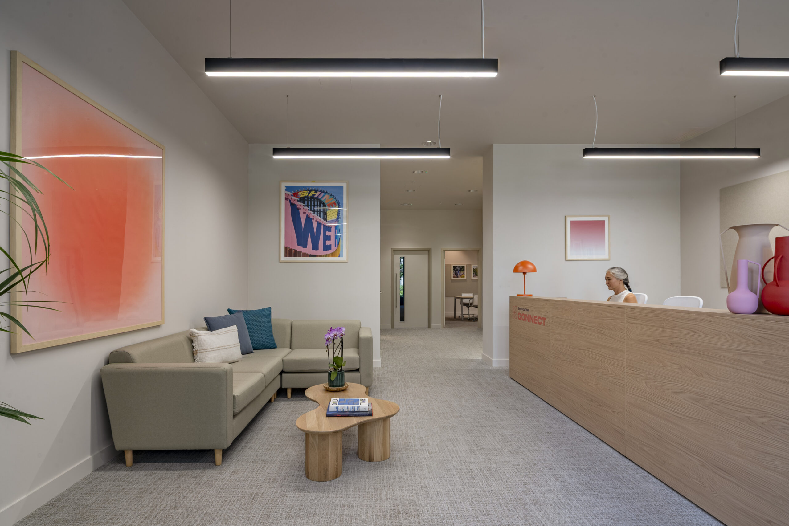 inside an office space